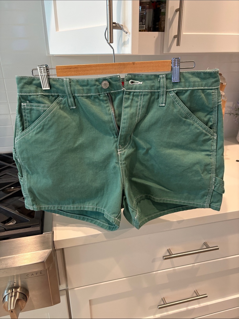 Dickies Green Women's Carpenter Shorts